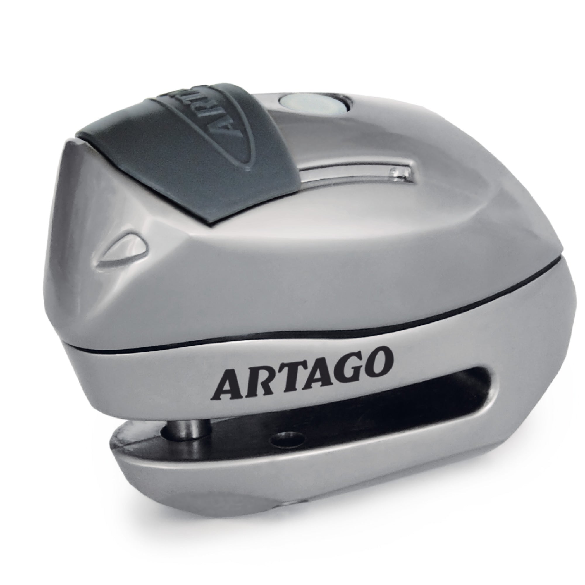 ARTAGO 24S.6M Candado Moto Sin/Con Alarma Don't Touch 120dB, LED Oscuridad, Más Impermeable, Pila Larga Duración, Antirrobo Moto Disco Cerradura Tapa Deslizante, Pinza Cepo Bloqueo 6mm Universal