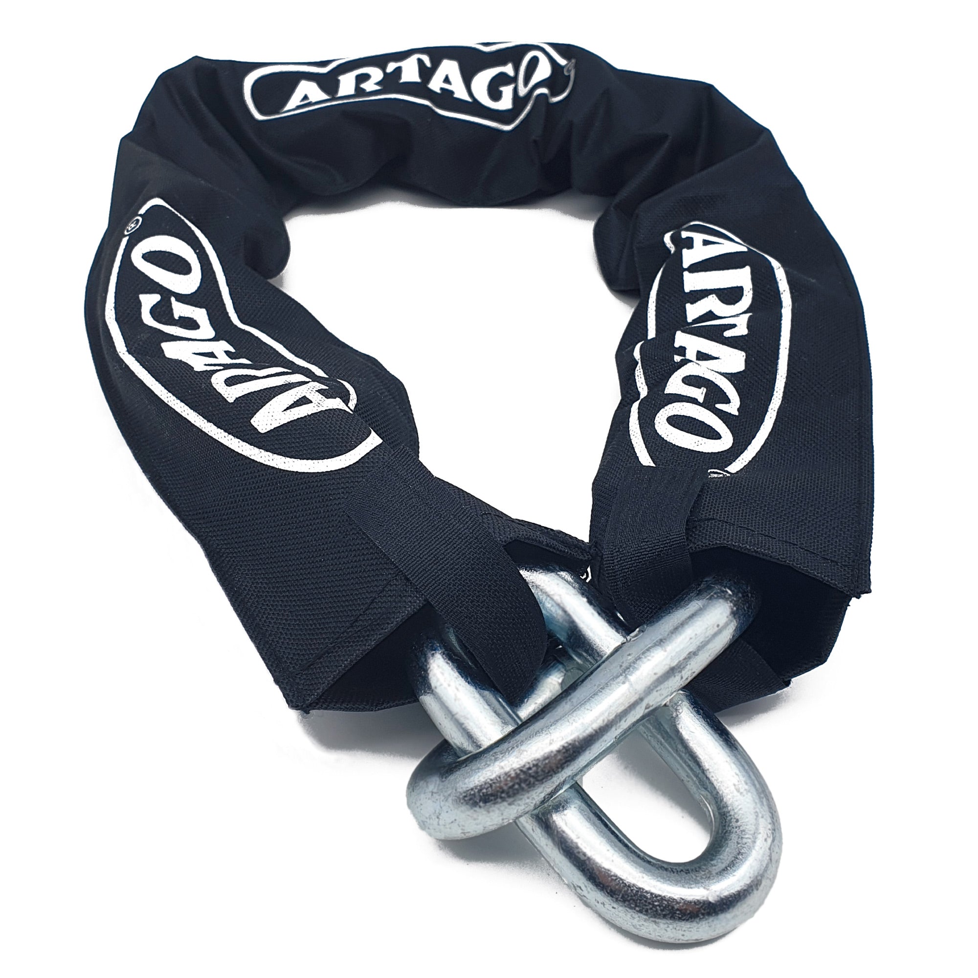 Artago 14.120 Cadena Antirrobo Moto Alta Gama, Maxima Seguridad Homologada Sold Secure Gold, BUNKER SELECTION ø15mm 120cm, Recubrimiento Nylon Antiarañazos, Antirobo para Motocicleta, Anclaje Parking