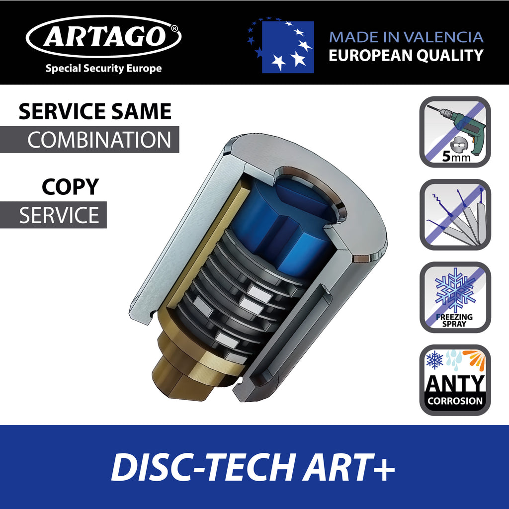 Artago 69T150 Cadena Antirrobo Moto Pesada + Mini U,Maxima Seguridad Homologada SRA, Sold Secure Gold, ø15mm 150cm, Candado Mini U Acero Forjado MONOBLOK, Máxima Seguridad Testada, BUNKER SELECTION