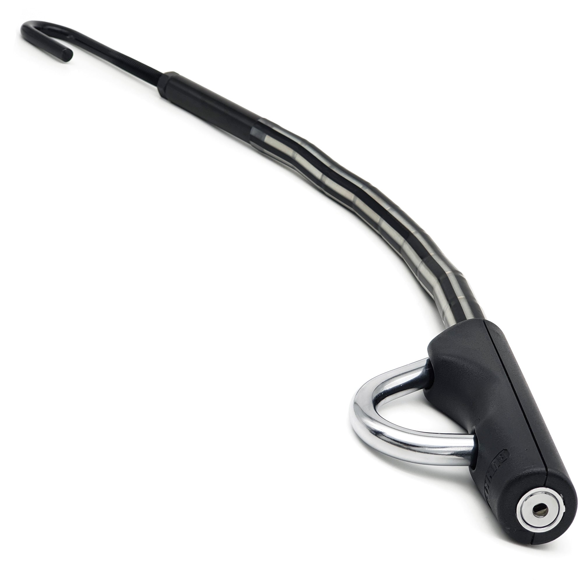 Bunker BP80/B Antirrobo Coche Flexible Alta Gama Volante Pedal, Blindado Articulado, Cierre Basculante Endurecido, Bloqueo Inmovilizador Antirobo Freno Embrague para Auto, Furgoneta, Caravana Camper